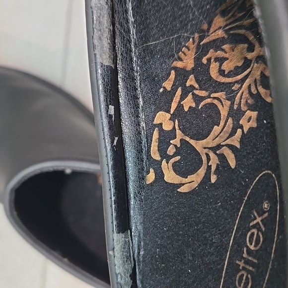 Aetrex Women's Leather Mary Jane Slip-On Clogs Mule Slip Resistant Shoes 10.5-11 - Picture 5 of 14